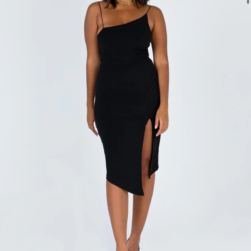 Princess Polly Black Midi Dress